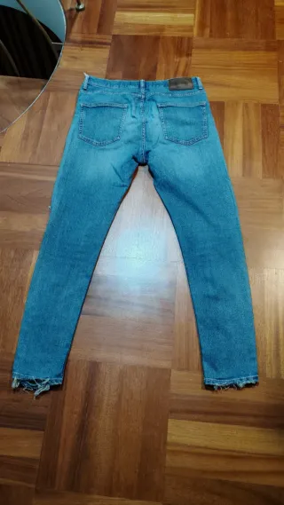 Jeans uomo strappati blu