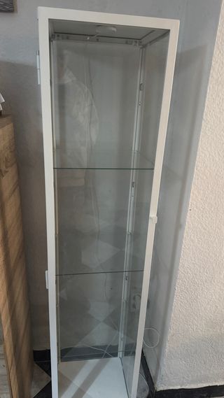 Vitrina expositora cristal y metal