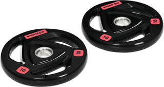 Set di 2 Dischi Pesi da 10kg in Acciaio con Rivest