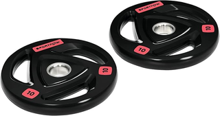 Set di 2 Dischi Pesi da 10kg in Acciaio con Rivest