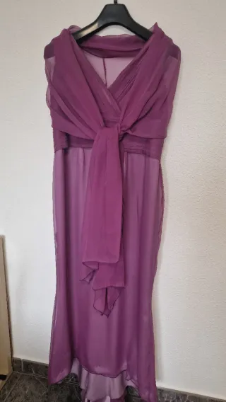 Vestido morado para ceremonia