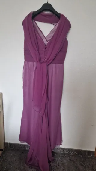Vestido morado para ceremonia