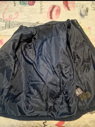 Chaqueta acolchada azul hombre