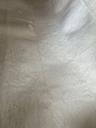 Alfombra grande salón pelo blanco nueva