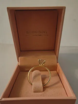 Anillo Oro 14k Diamante Natural GCI 1.25ct