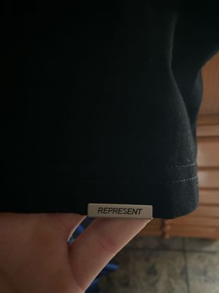 Camiseta Represent Oversize Negra Talla Única