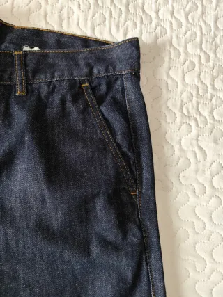Pantalón chino vaquero azul hombre Doc