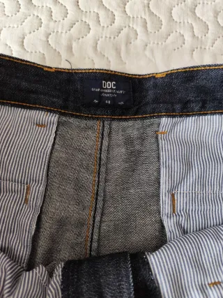 Pantalón chino vaquero azul hombre Doc