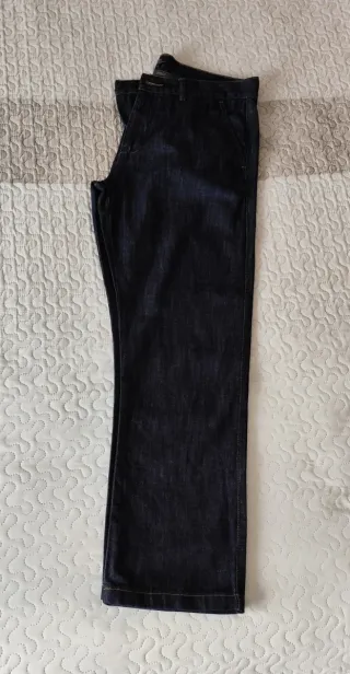 Pantalón chino vaquero azul hombre Doc