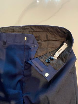 Traje de hombre azul