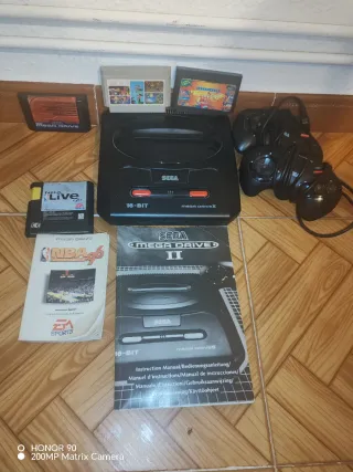 Sega Mega Drive II Consola Negra 16-BIT