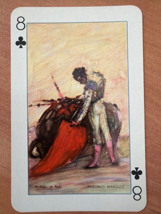 Baraja Naipes Vintage Fournier Toros