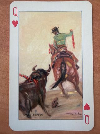 Baraja Naipes Vintage Fournier Toros