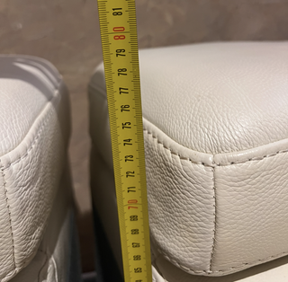 Sofá Chaise Longue Blanco Piel Sintética