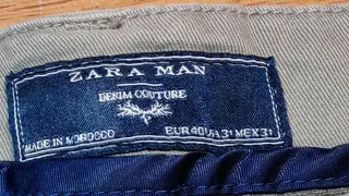 Pantaloni Zara Uomo Beige Taglia 40