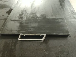 Plancha de hierro macizo para barbacoa / fuego