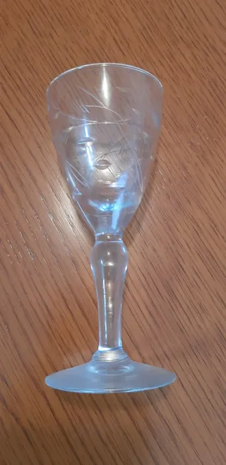 Set 12 Copas Vino Cristal Tallado