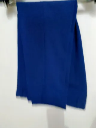 Smoking uomo blu con revers in raso