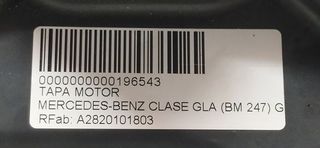 MERCEDES-BENZ CLASE GLA (BM 247) GLA 200 (247.787) TAPA MOTOR