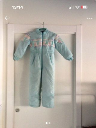 Mono de esquí infantil azul talla 6/7