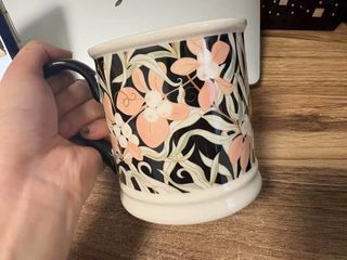 Taza cerámica diseño floral