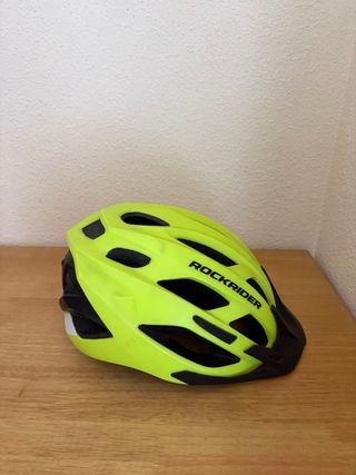 Casco de bici Rockrider amarillo