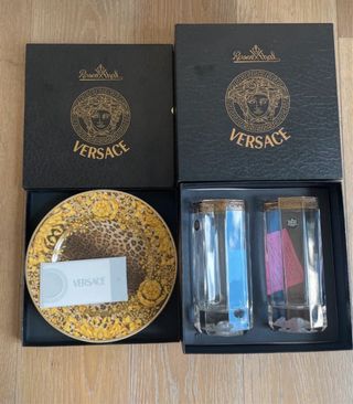 Piatto e 2 Bicchieri Rosenthal x Versace