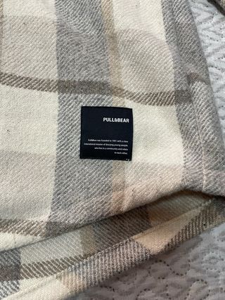 Abrigo cuadros Pull&Bear