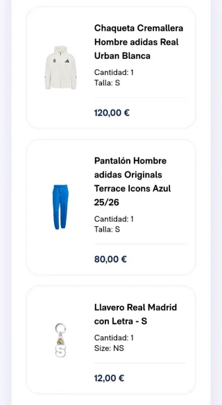 Chándal Real Madrid Oficial Adidas Blanco.