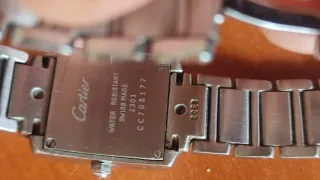 Reloj Cartier Plata y Blanco