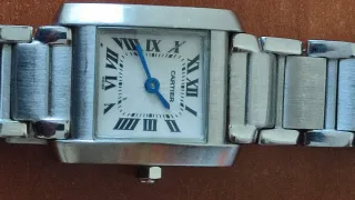 Reloj Cartier Plata y Blanco