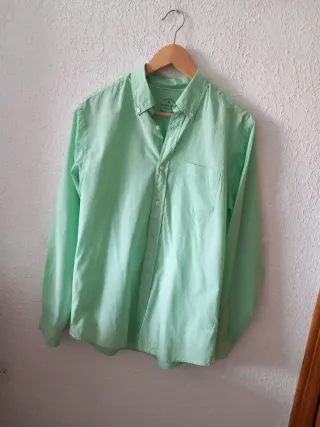 Camisa Sfera Verde Talla M Poco Uso