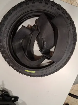 Llanta y cámara de bicicleta 14x1.75