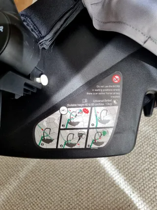 Silla de coche para bebé negra