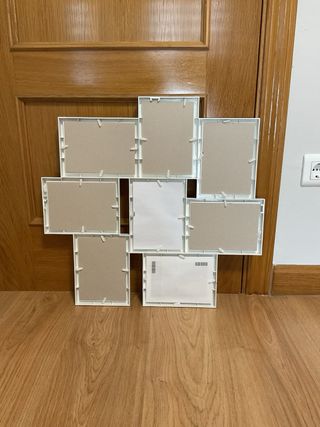 Marcos de fotos blancos y beige