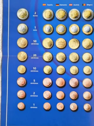 POSTER MONEDAS EURO 12 PAISES BANCO DE ESPAÑA 2002