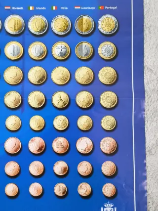 POSTER MONEDAS EURO 12 PAISES BANCO DE ESPAÑA 2002