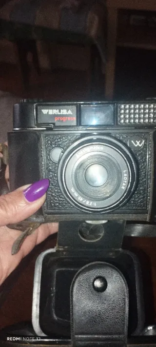 Cámara Werusa Vintage Años 70 Negra