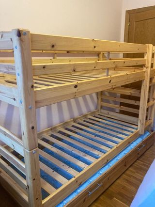 Litera madera 3 camas