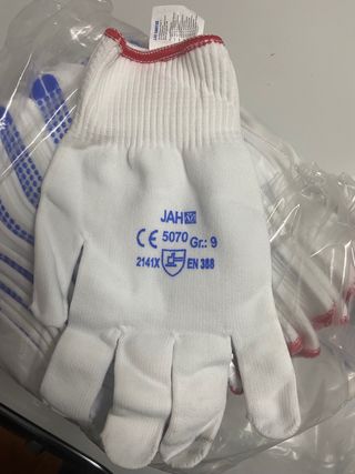 Jah 5070 Guantes de Punto Nailon (12 Pares)
