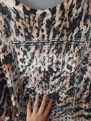 Camiseta de punto con estampado animal print