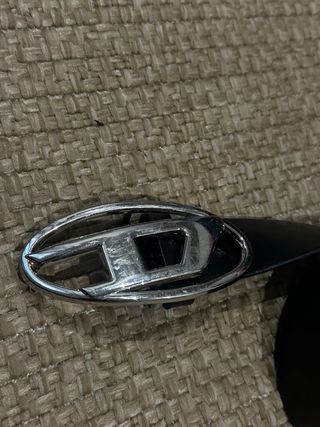 Cinturón Diesel Mujer Hebilla Plateada