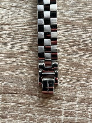 Reloj Swatch Mujer Plata y Negro