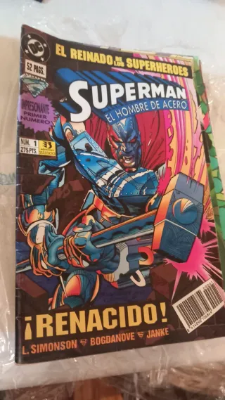 COMIC SUPERMAN N°1 ESPECIAL 52 PAGINAS ¡RENACIDO