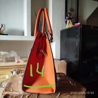 Bolso de hombro y bandolera naranja