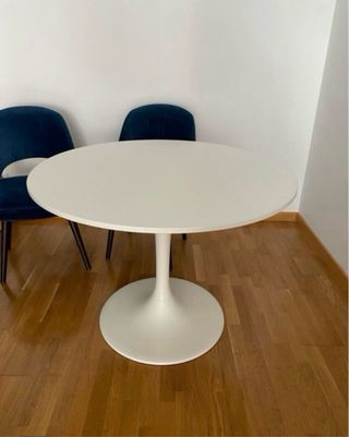 Mesa redonda Ikea DOCKSTA blanca