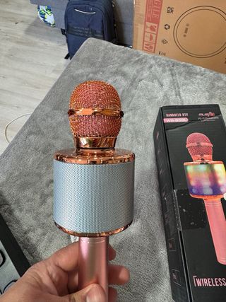 Micrófono Karaoke WS-858L Disco Light