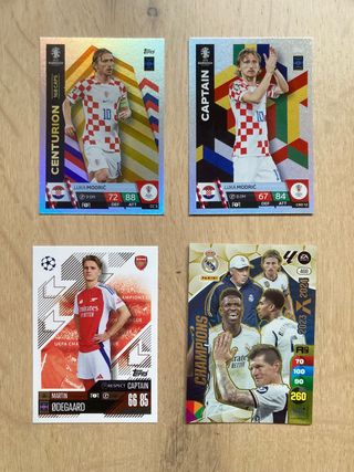Cromos Fútbol Luka Modric y Ødegaard