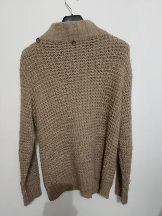 Cardigan vintage uomo marrone/beige