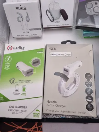 Lote Accesorios iPhone: Fundas, Protectores, AirPo